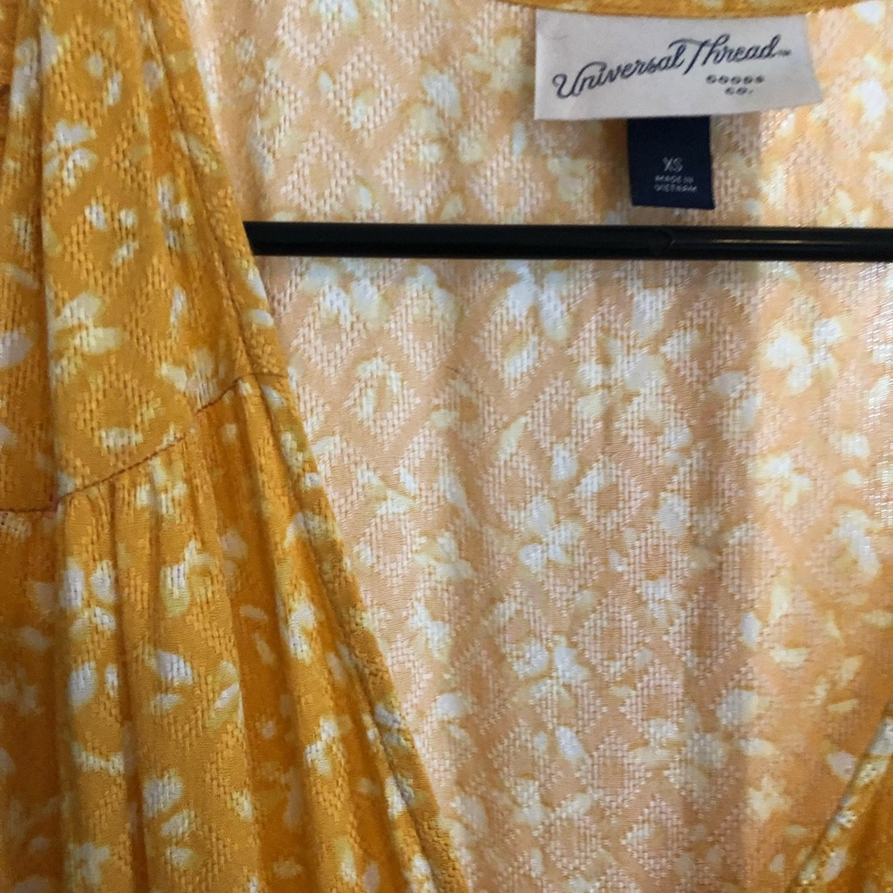 Universal Thread Yellow Wrap Dress - image 3